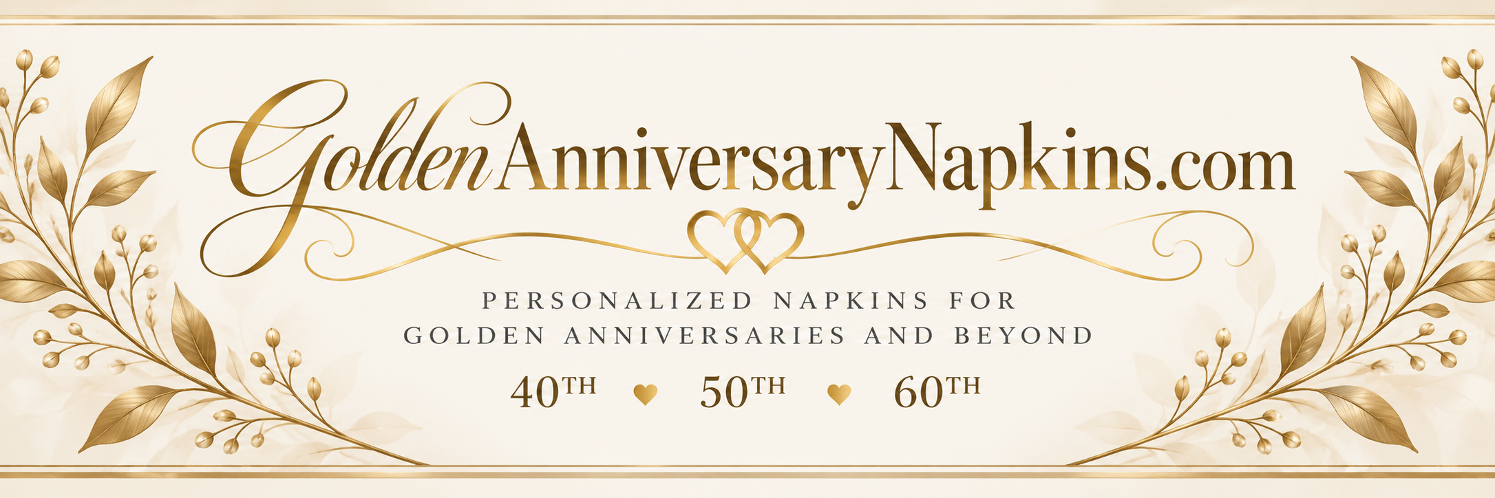 Golden Wedding napkins